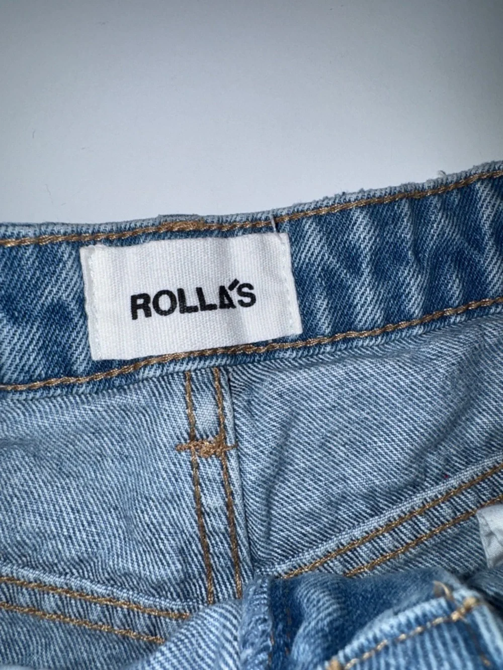 ROLLA'S Dusters High-Rise Slims‎ Light Blue Distressed Denim Shorts